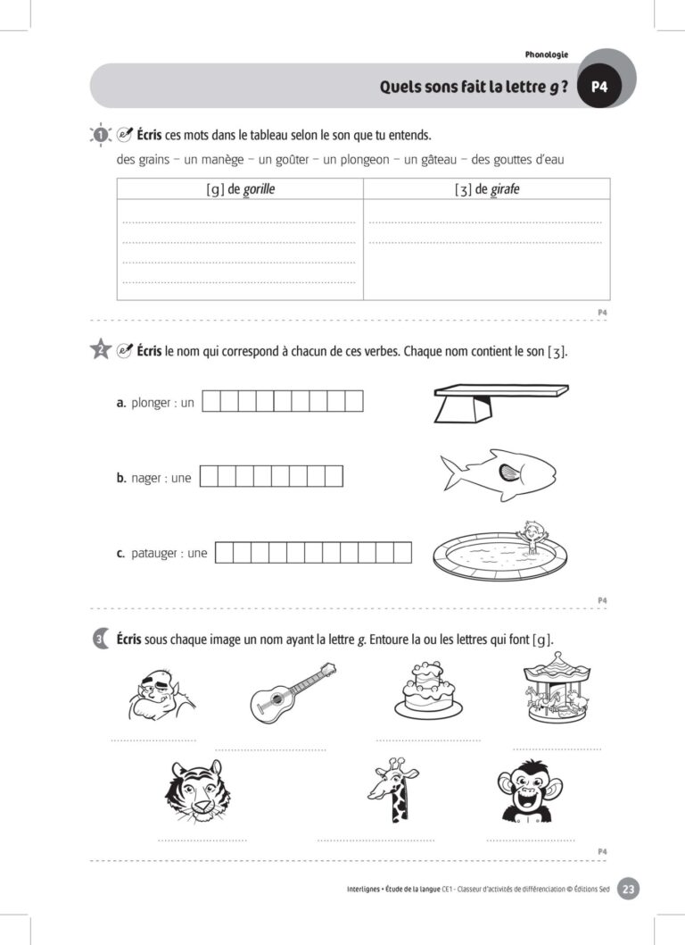Aperçu : INTERLIGNES EDL – Classeur de différenciation – CE1 – Anciens progr.