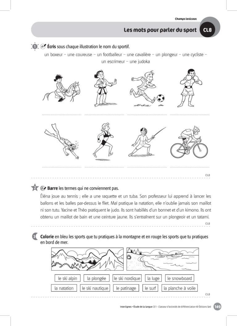 Aperçu : INTERLIGNES EDL – Classeur de différenciation – CE1 – Anciens progr.