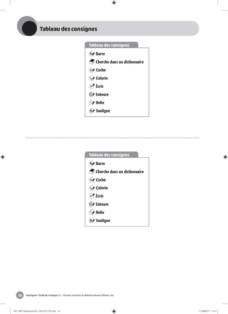 Aperçu : INTERLIGNES EDL – Classeur de différenciation – CE2 – Anciens progr.