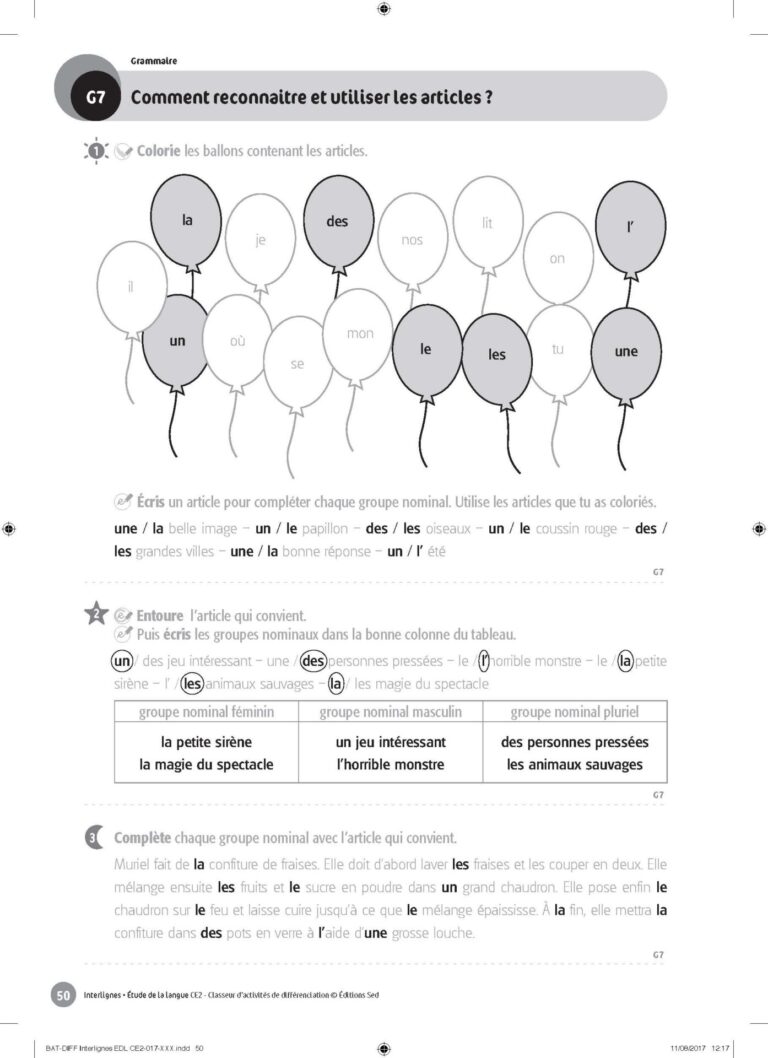 Aperçu : INTERLIGNES EDL – Classeur de différenciation – CE2 – Anciens progr.