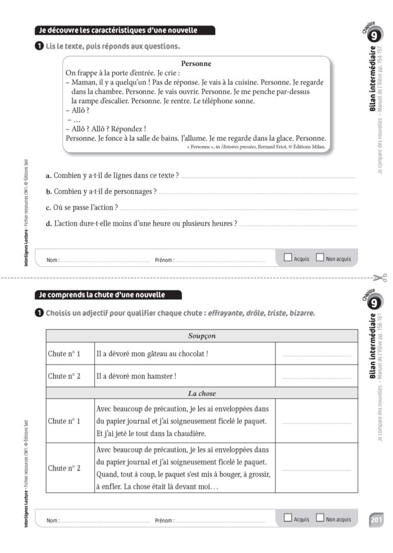 Aperçu : INTERLIGNES LECTURE – Fichier ressources + numérique – CM1