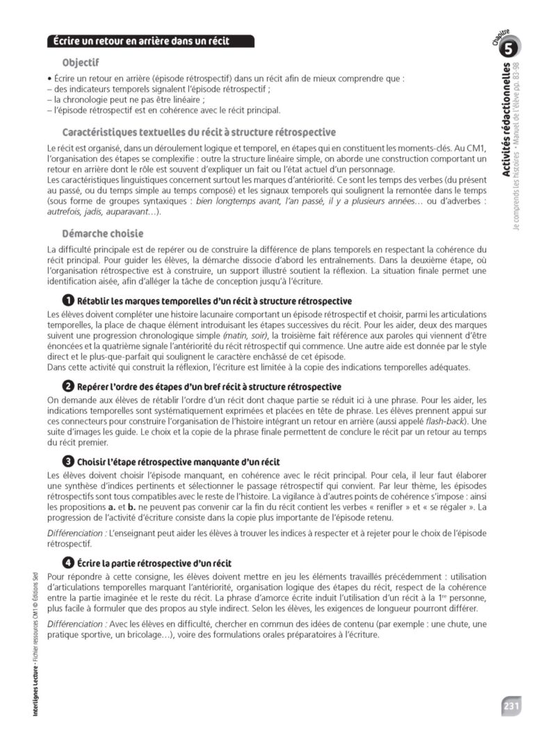 Aperçu : INTERLIGNES LECTURE – Fichier ressources + numérique – CM1