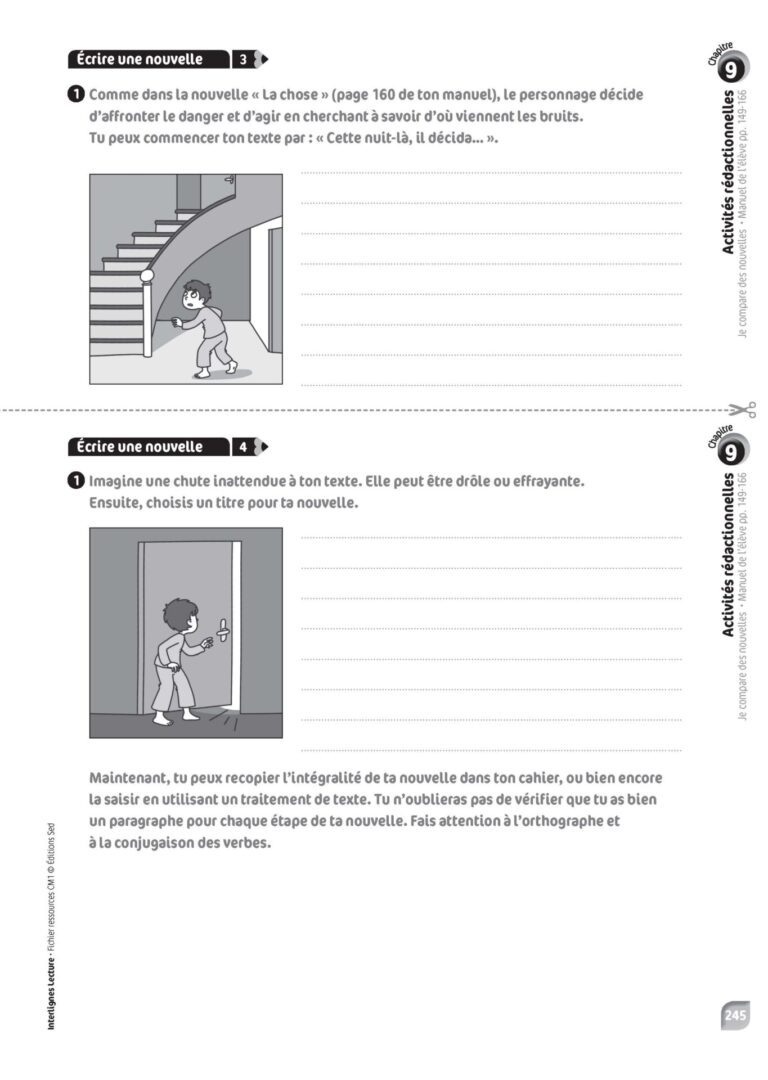 Aperçu : INTERLIGNES LECTURE – Fichier ressources + numérique – CM1