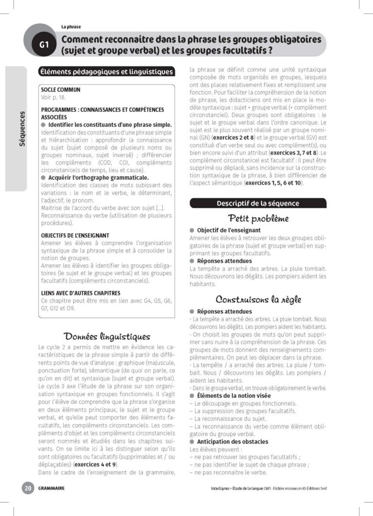 Aperçu : INTERLIGNES EDL – Fichier ressources + numérique – CM1 – Anciens prog.