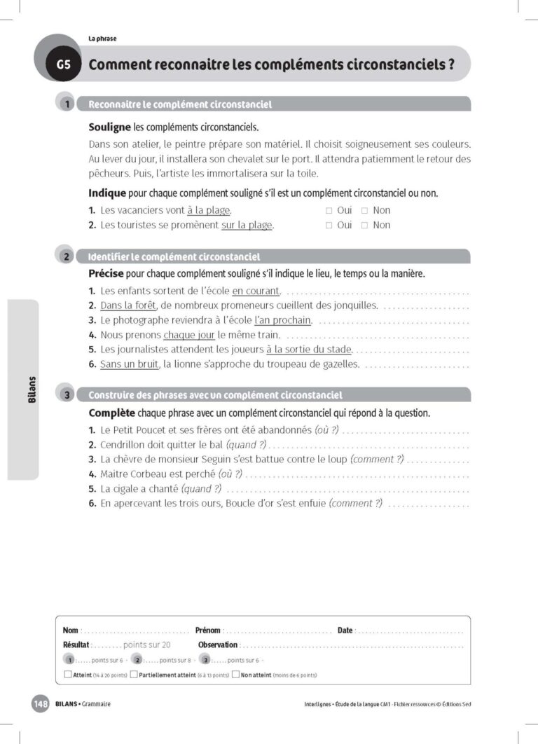 Aperçu : INTERLIGNES EDL – Fichier ressources + numérique – CM1 – Anciens prog.