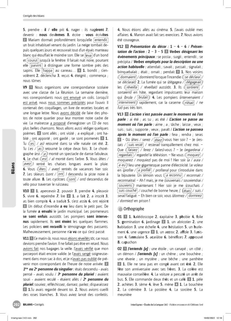 Aperçu : INTERLIGNES EDL – Fichier ressources + numérique – CM2 – Anciens prog.