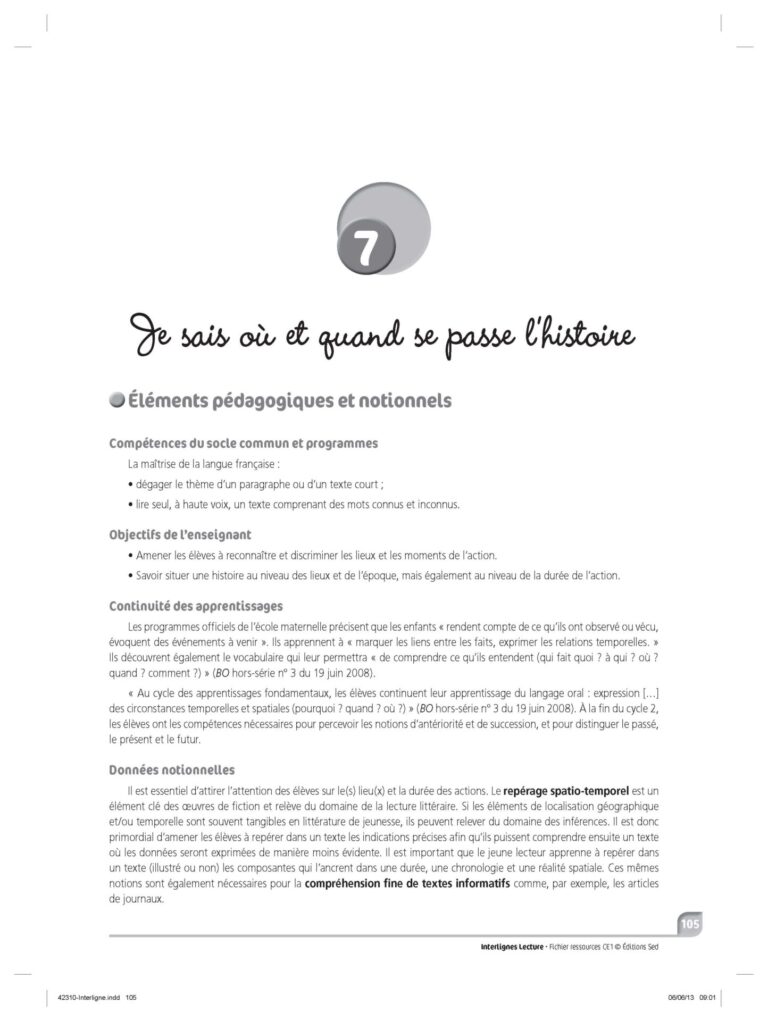 Aperçu : INTERLIGNES LECTURE – Fichier ressources + numérique – CE1