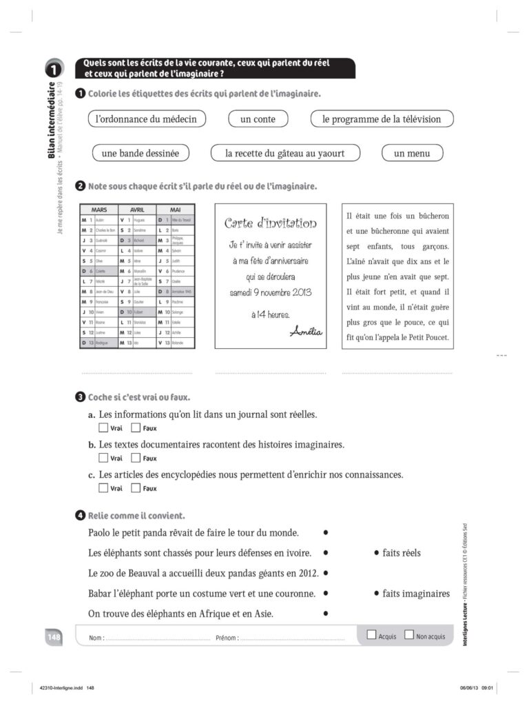 Aperçu : INTERLIGNES LECTURE – Fichier ressources + numérique – CE1