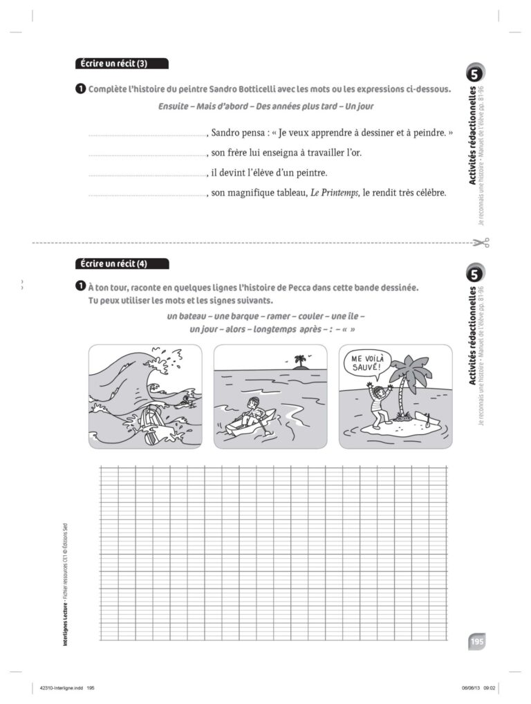 Aperçu : INTERLIGNES LECTURE – Fichier ressources + numérique – CE1