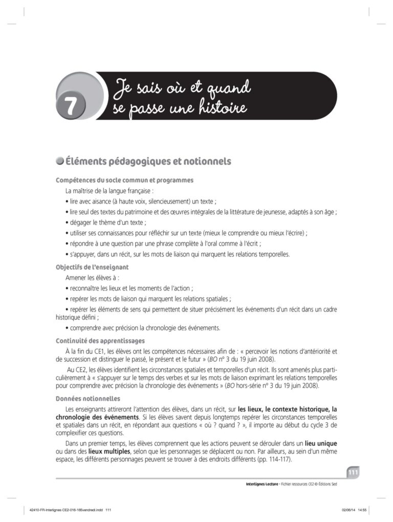 Aperçu : INTERLIGNES LECTURE – Fichier ressources + numérique – CE2