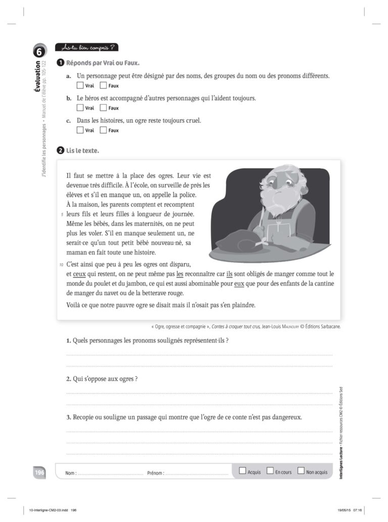 Aperçu : INTERLIGNES LECTURE – Fichier ressources + numérique – CM2