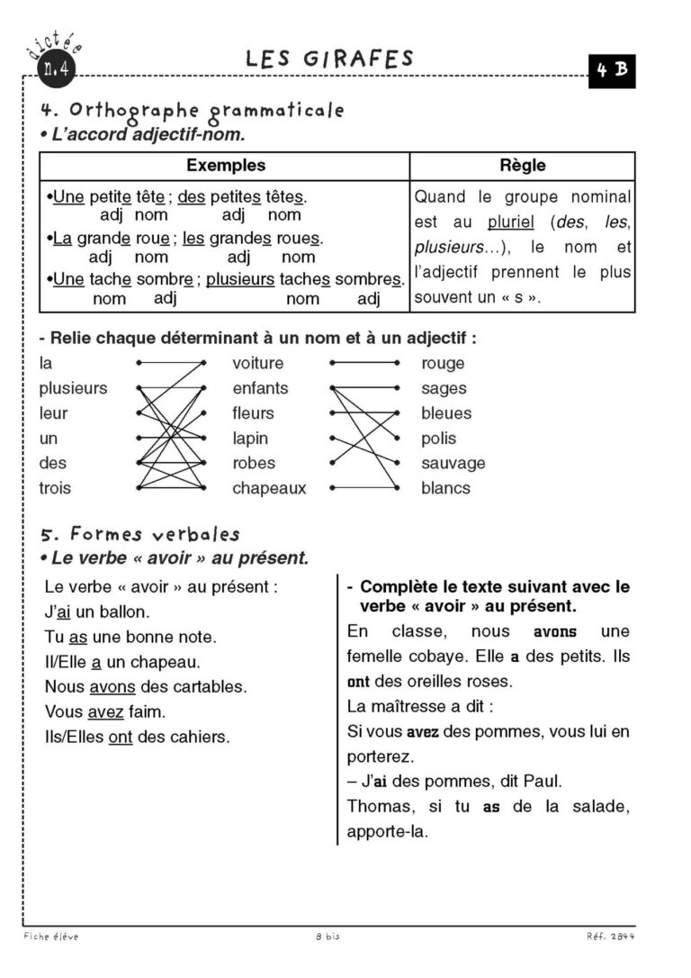 Aperçu : Dictées préparées – CE1