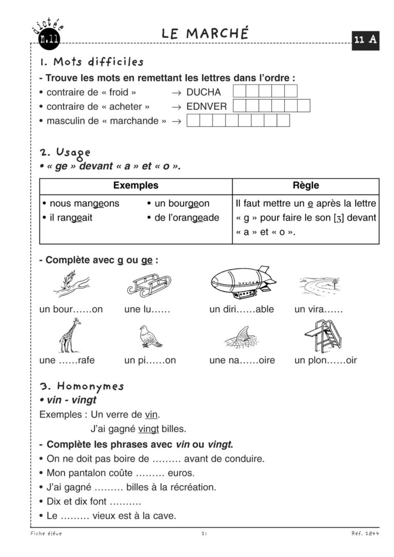 Aperçu : Dictées préparées – CE1