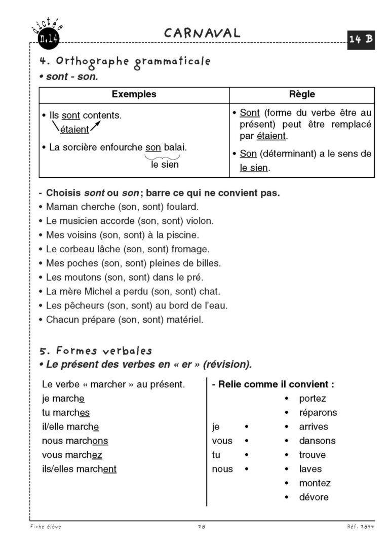 Aperçu : Dictées préparées – CE1