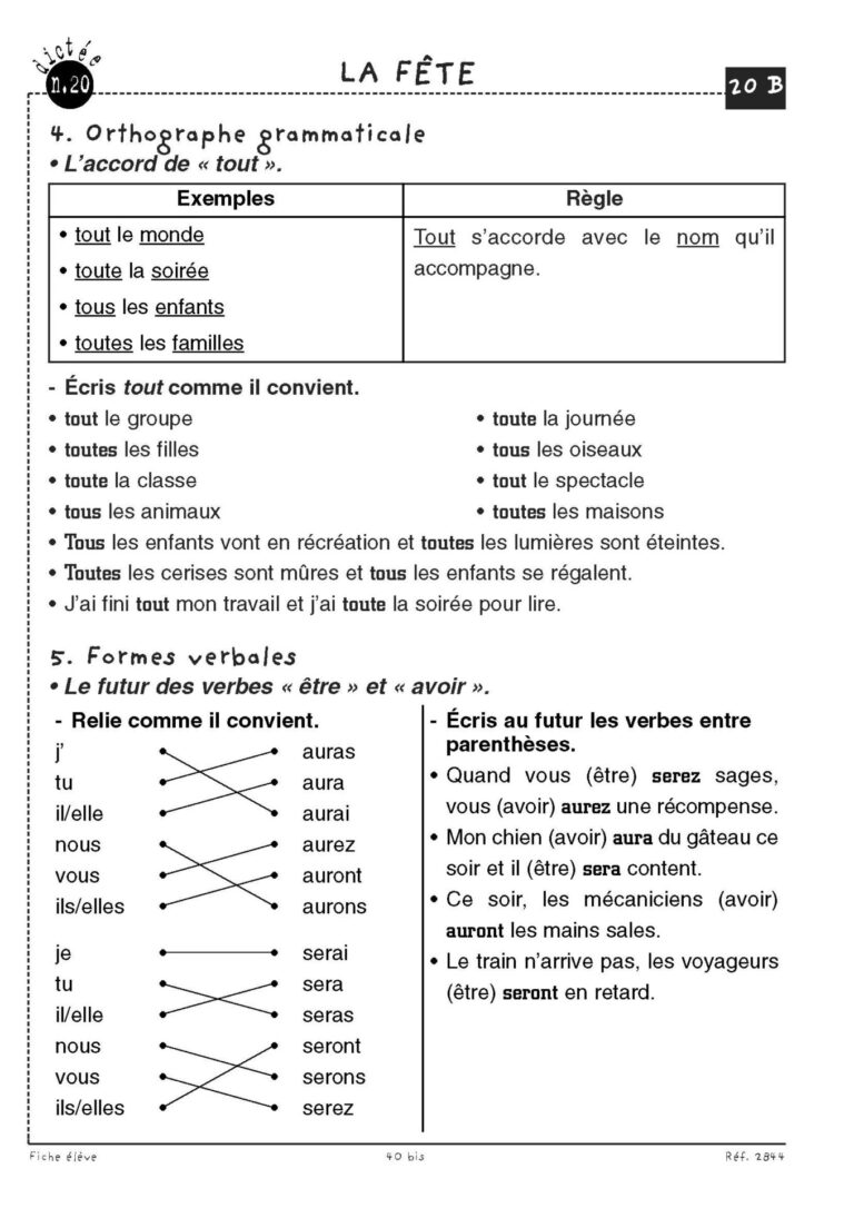 Aperçu : Dictées préparées – CE1