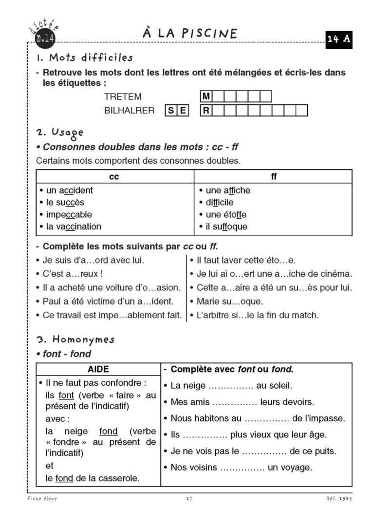 Aperçu : Dictées préparées – CE2