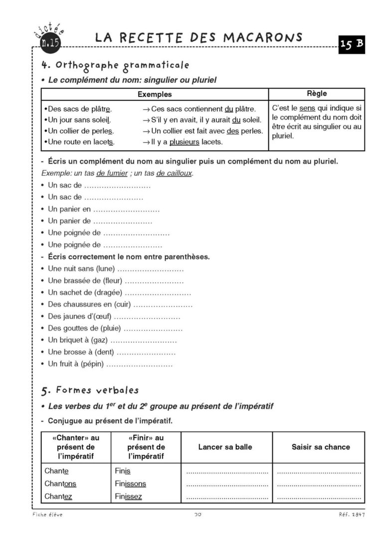 Aperçu : Dictées préparées – CM1