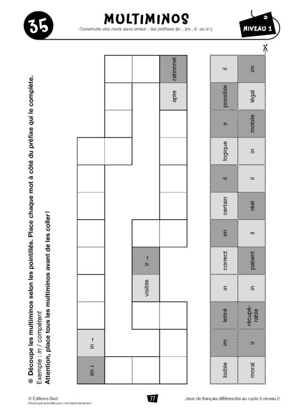 Duplimat - Jeux différenciés - CM1_Page_10 Duplimat - Jeux différenciés - CM1_Page_10