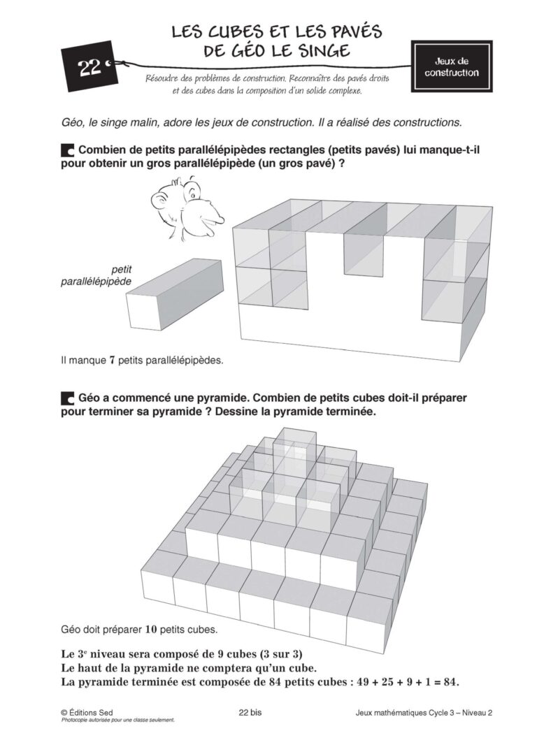 Aperçu : Jeux mathématiques – CM1