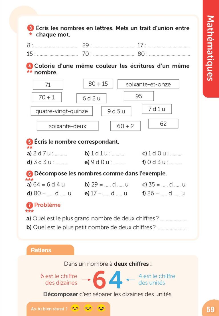 Aperçu : Cahier de révisions – CE1