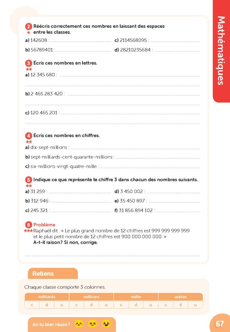 Aperçu : Cahier de révisions – CM2