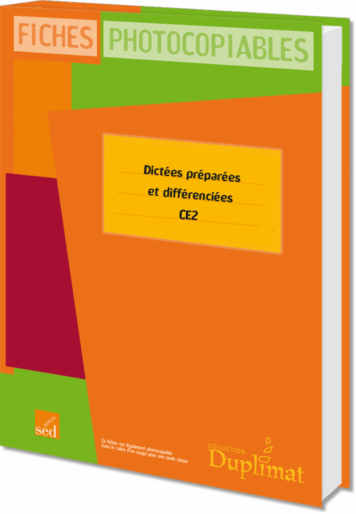 DUPLIMAT - Dictées préparées et différenciées - CE2