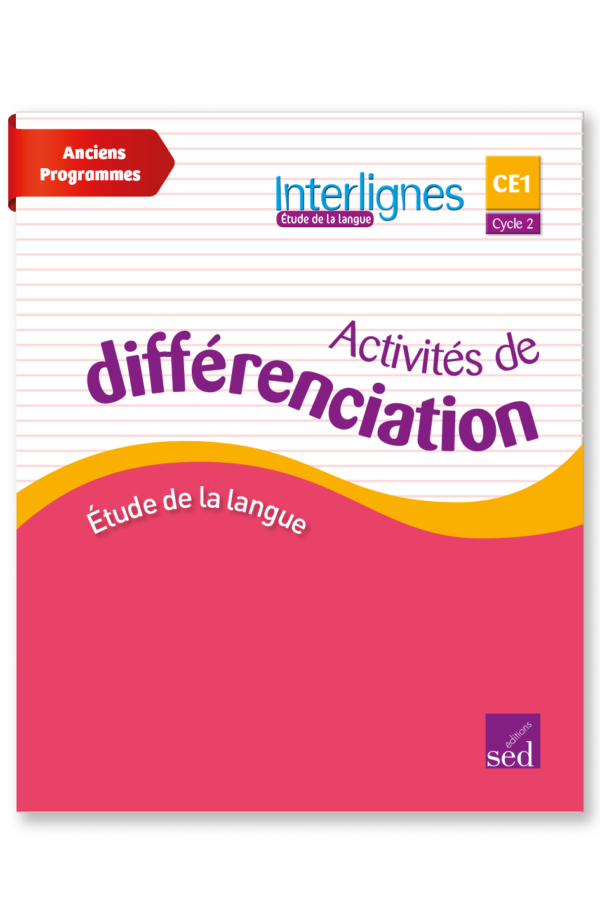 Image Interligne EDL - Activité de différenciation - CE1 - Anciens programmes