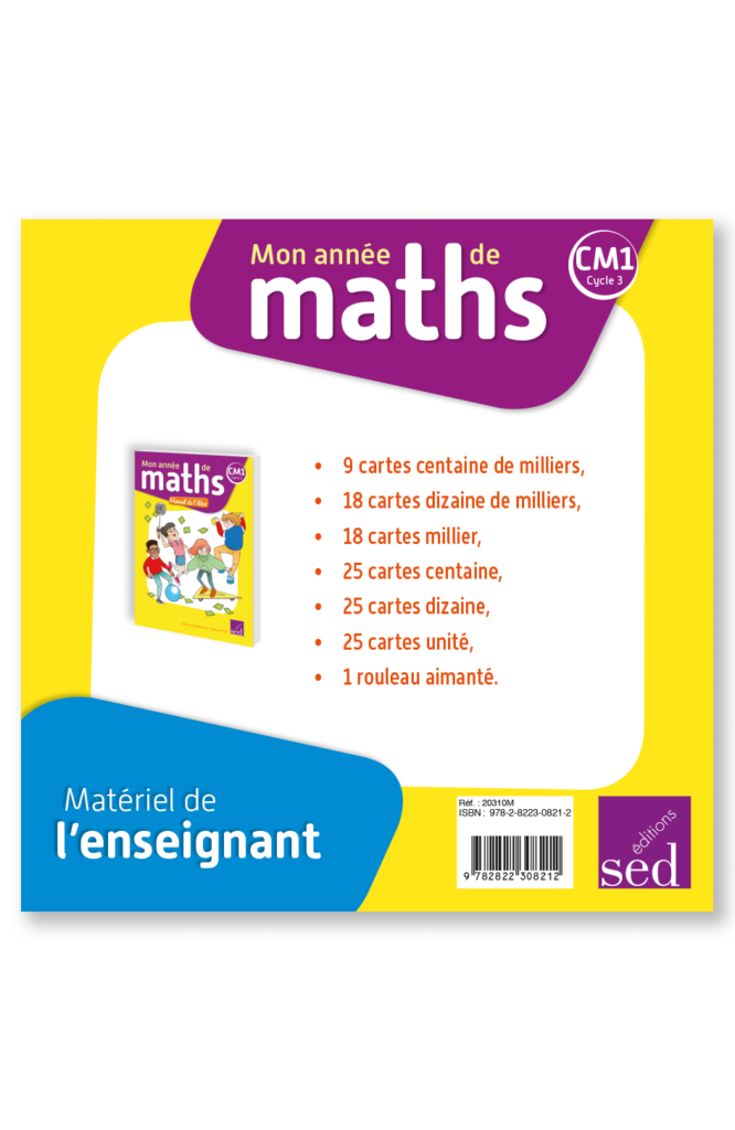 MON ANNEE DE MATHS - Matériel enseignant - CM1