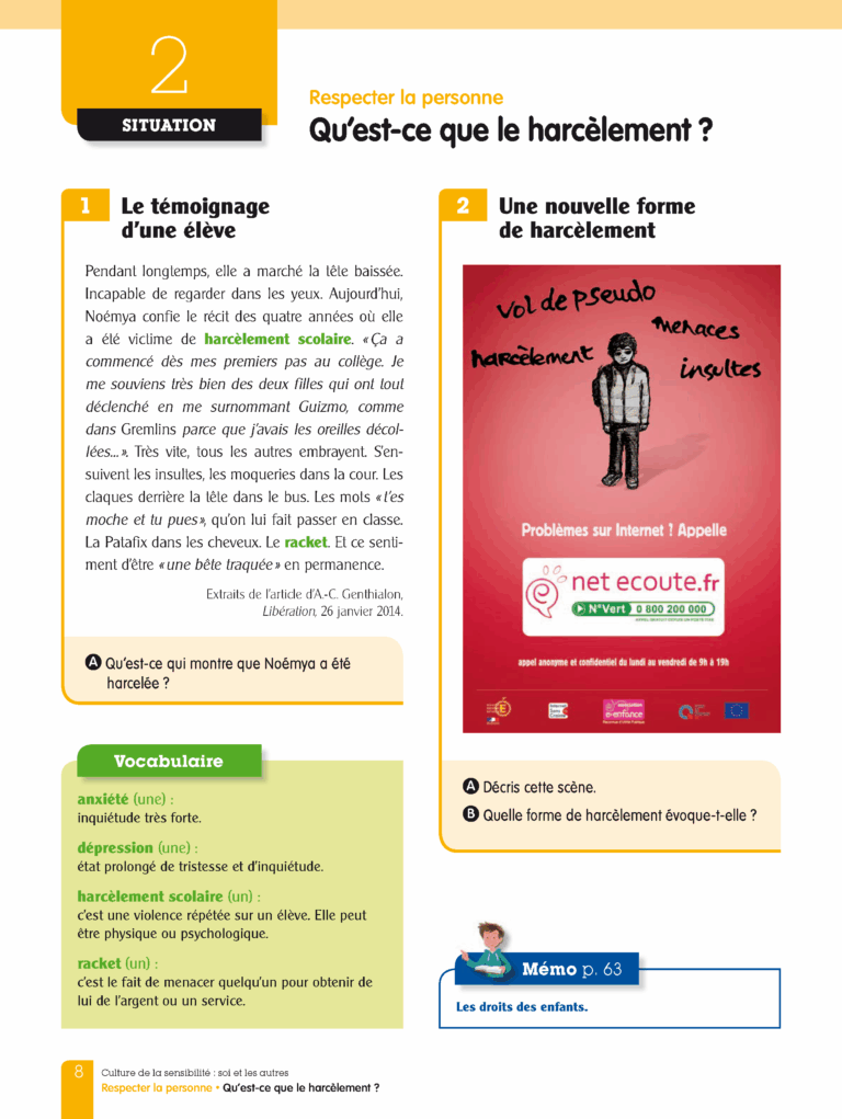 Aperçu : LNU – EMC – Manuel de l'élève – Cycle 3