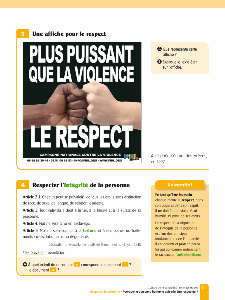 Aperçu : LNU – EMC – Manuel de l'élève – Cycle 3