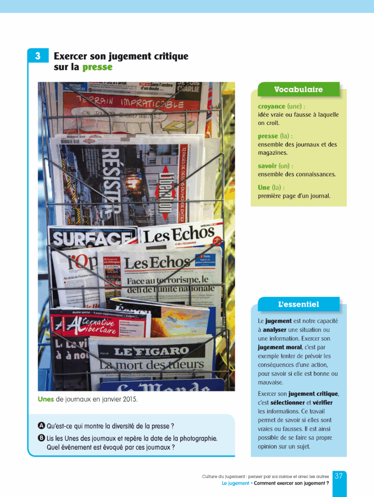 Aperçu : LNU – EMC – Manuel de l'élève – Cycle 3