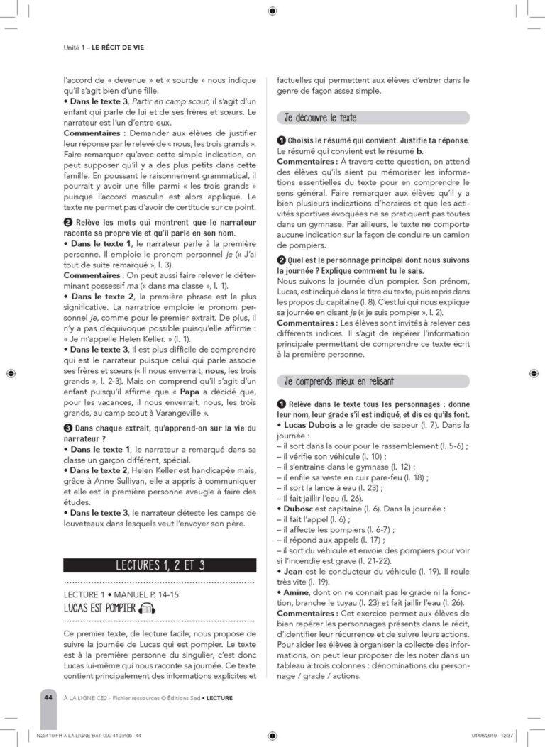 Aperçu : Fichier ressources + Ressources numériques – CE2