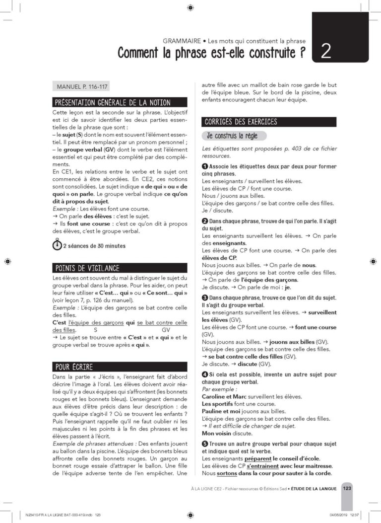 Aperçu : Fichier ressources + Ressources numériques – CE2