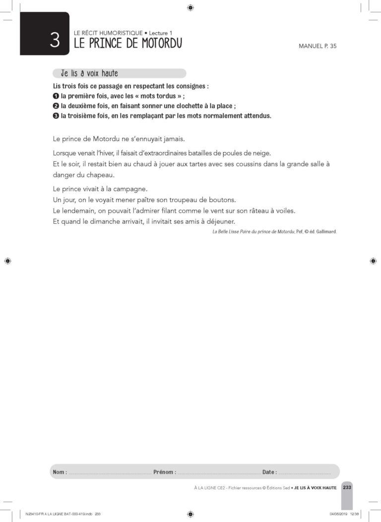 Aperçu : Fichier ressources + Ressources numériques – CE2
