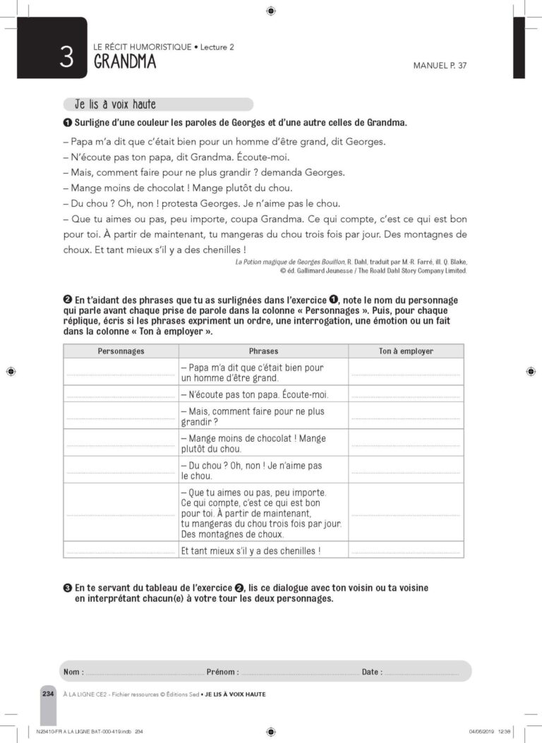 Aperçu : Fichier ressources + Ressources numériques – CE2