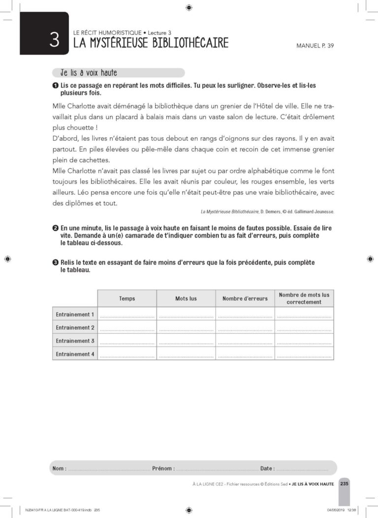 Aperçu : Fichier ressources + Ressources numériques – CE2