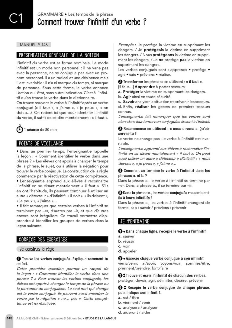 Aperçu : Fichier ressources + Ressources numériques – CM1
