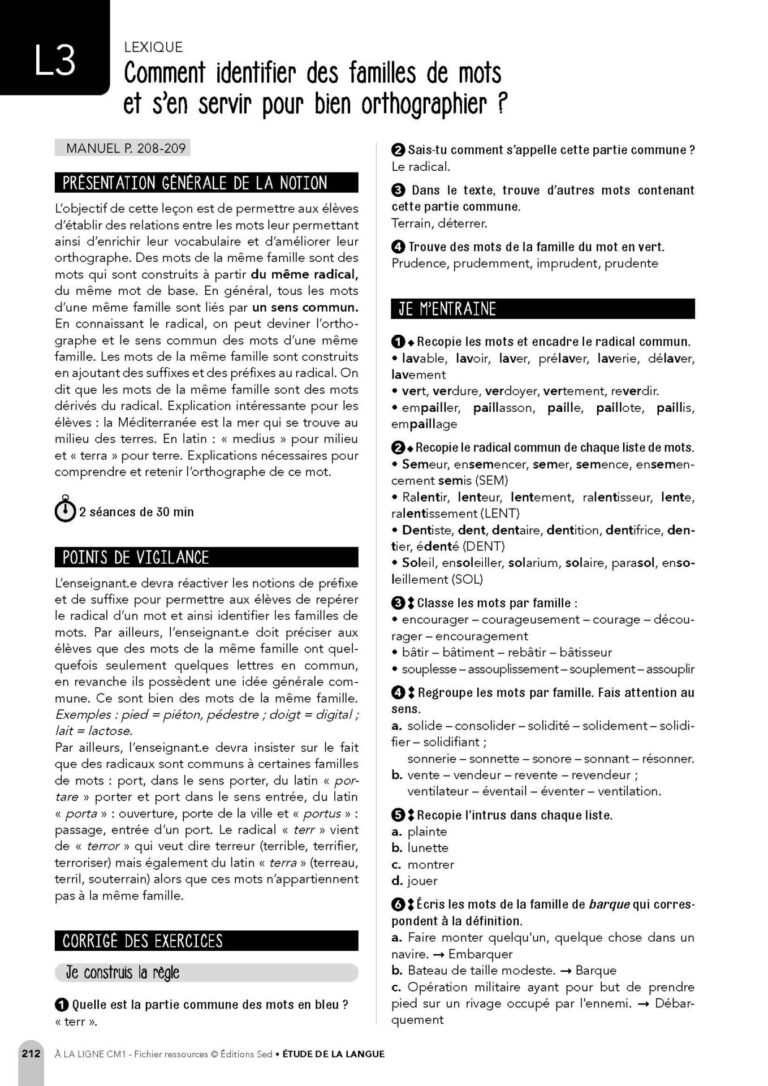 Aperçu : Fichier ressources + Ressources numériques – CM1