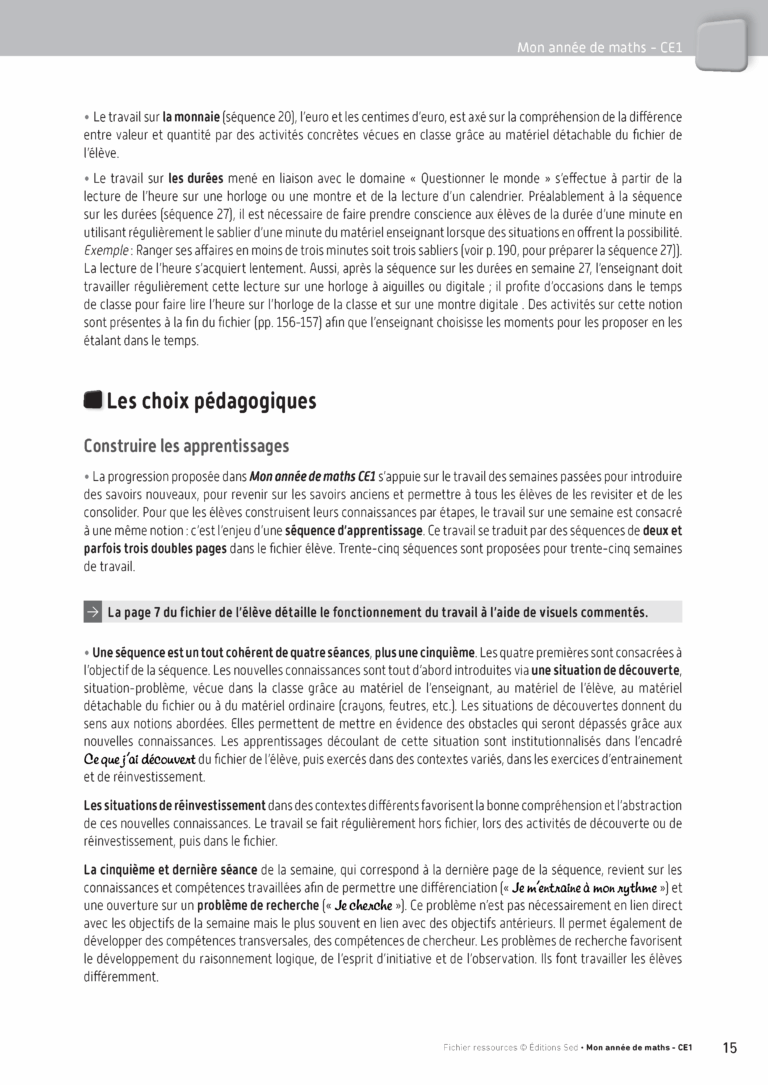 Aperçu : Fichier ressources + guide + numérique – CE1