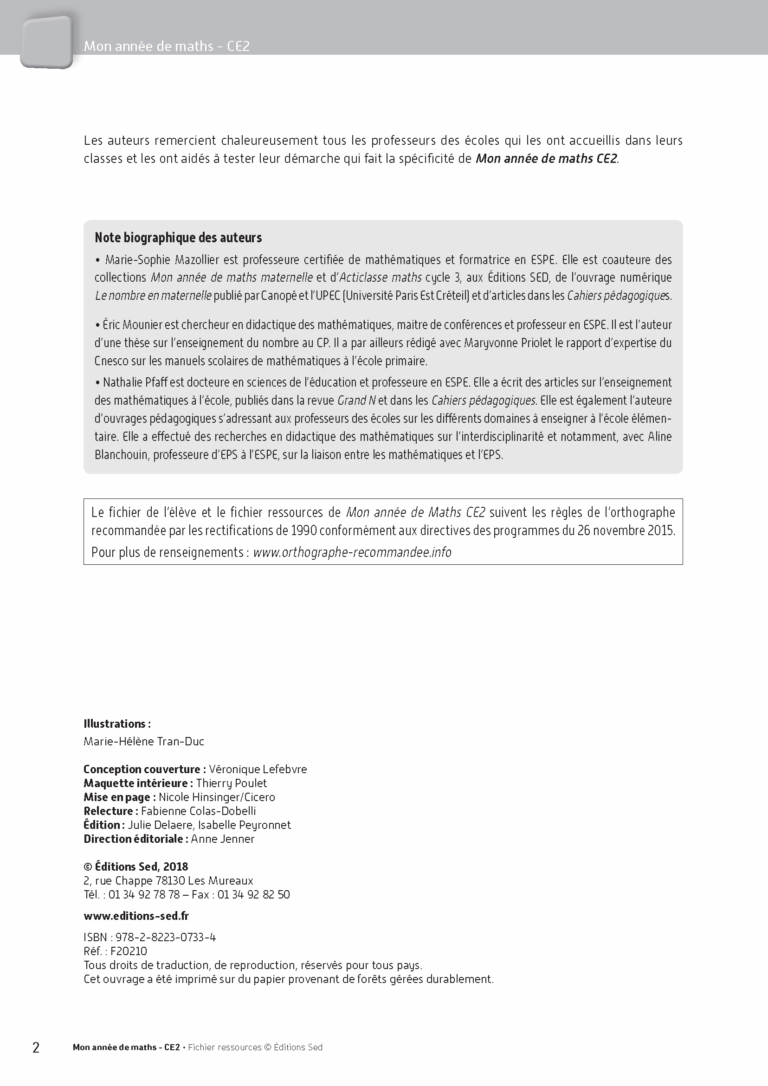 Aperçu : Fichier ressources + guide + numérique – CE2