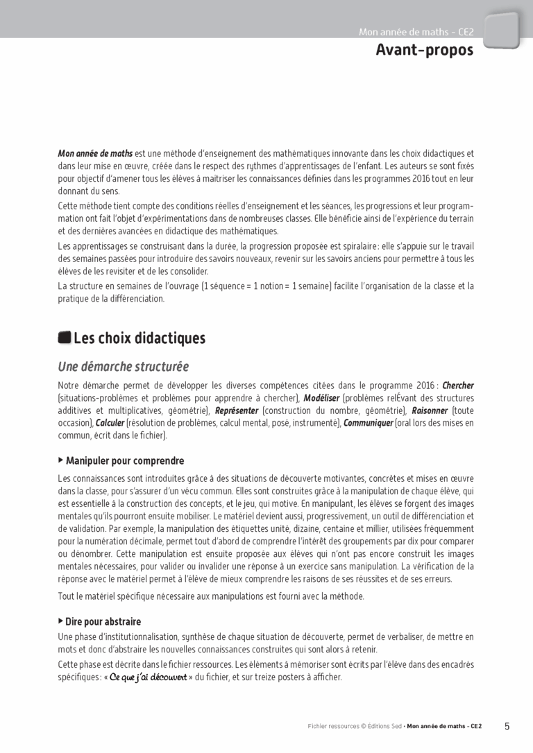 Aperçu : Fichier ressources + guide + numérique – CE2