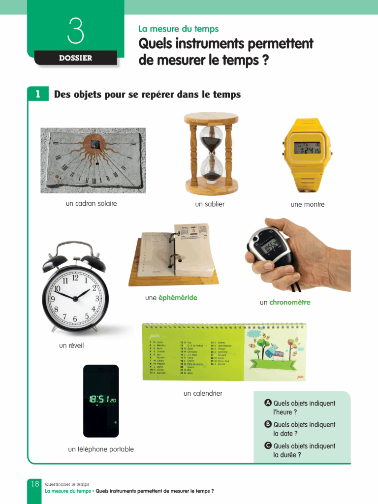 Aperçu : LNU – L'espace et le temps – Manuel de l'élève – Cycle 2