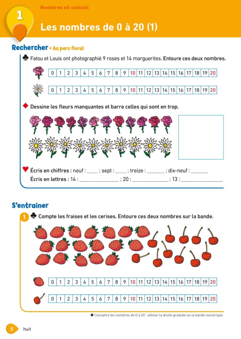 Aperçu : MATHS + – Fichier de l'élève – CE1 – Anciens programmes