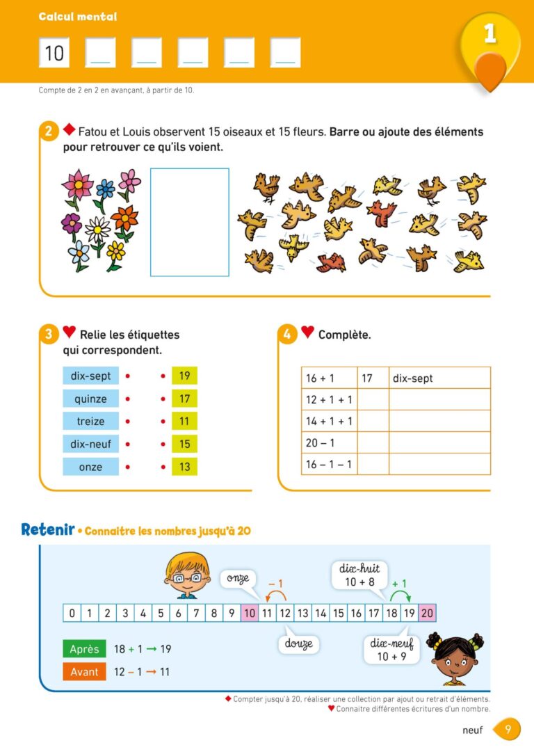 Aperçu : MATHS + – Fichier de l'élève – CE1 – Anciens programmes