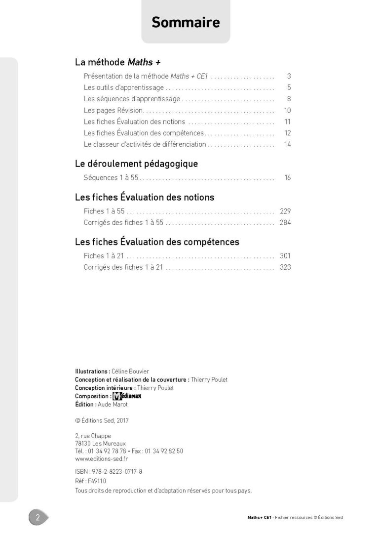 Aperçu : MATHS + – Fichier ressources + numérique – CE1 – Anciens programmes