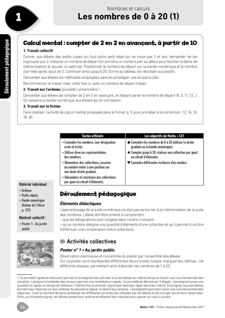 Aperçu : MATHS + – Fichier ressources + numérique – CE1 – Anciens programmes