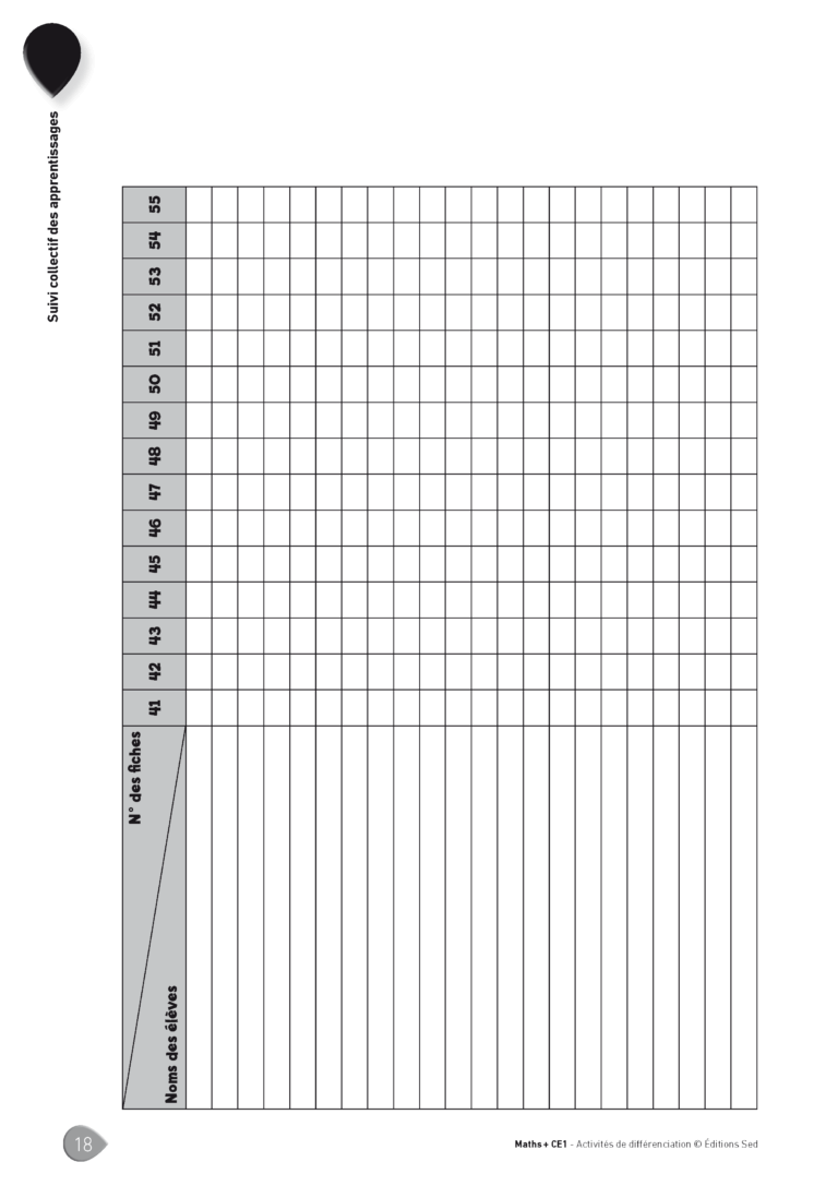 Aperçu : MATHS + – Classeur de différenciation – CE1 – Anciens programmes