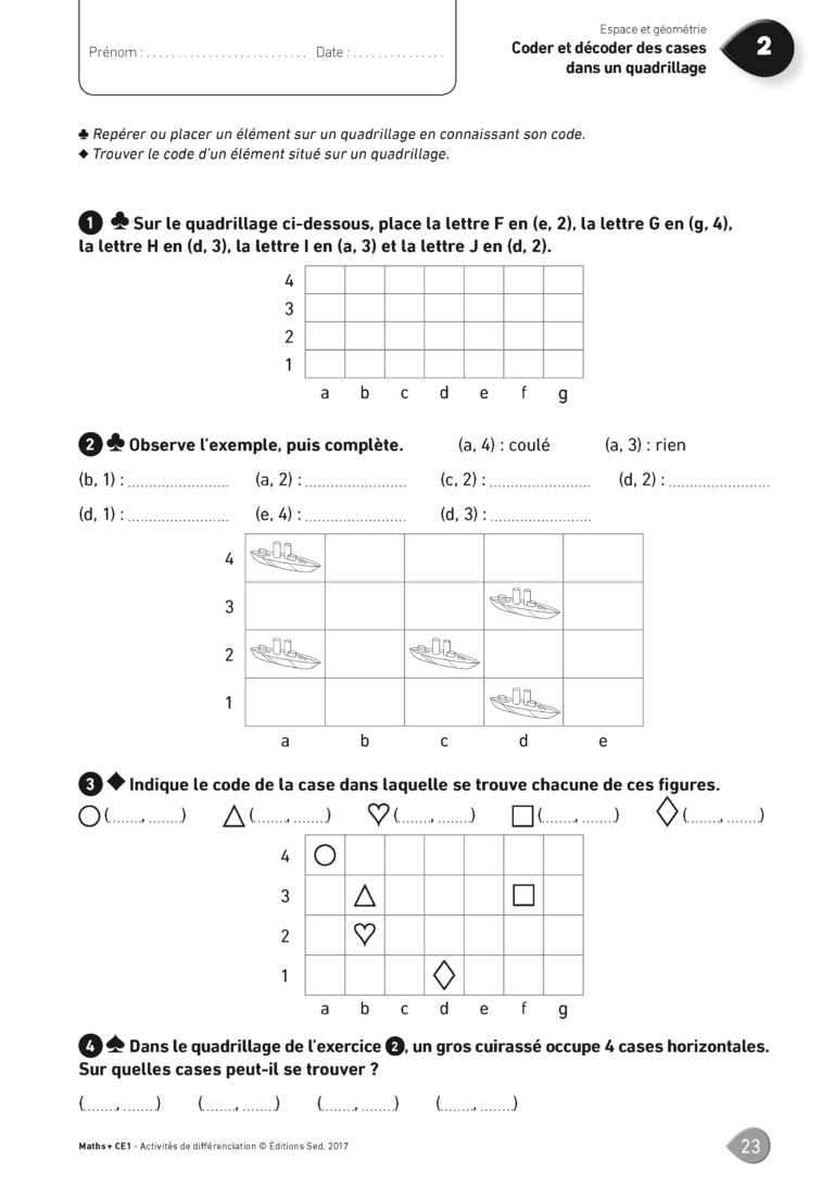 Aperçu : MATHS + – Classeur de différenciation – CE1 – Anciens programmes