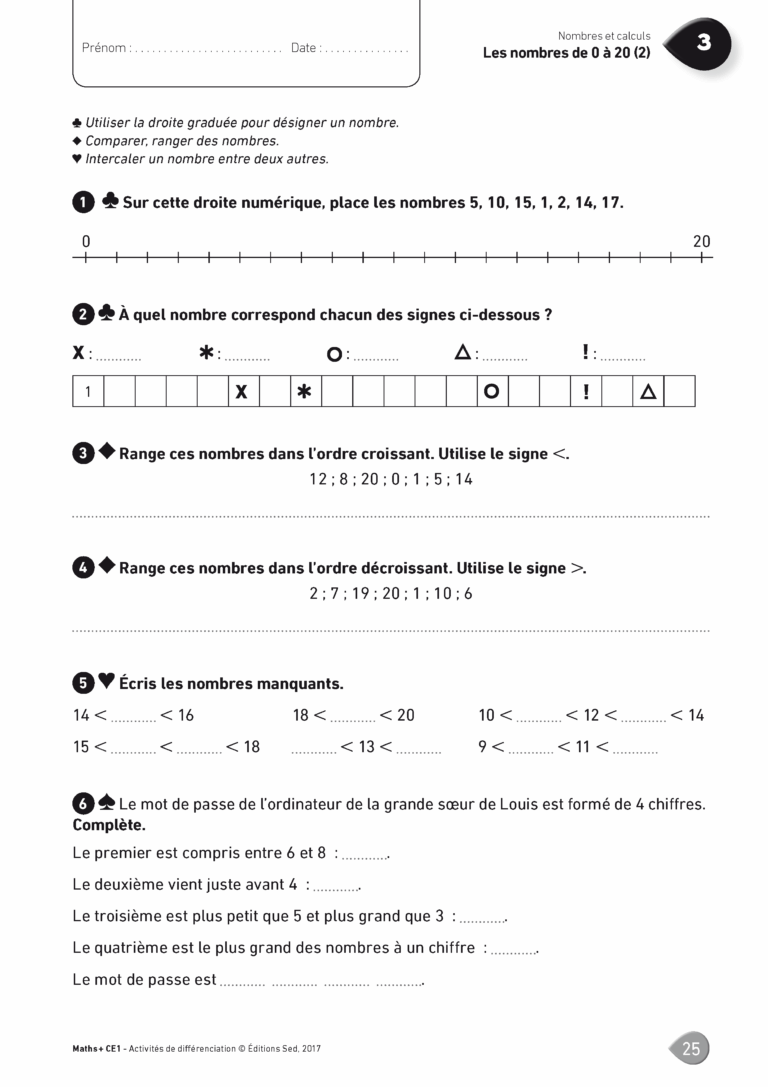 Aperçu : MATHS + – Classeur de différenciation – CE1 – Anciens programmes