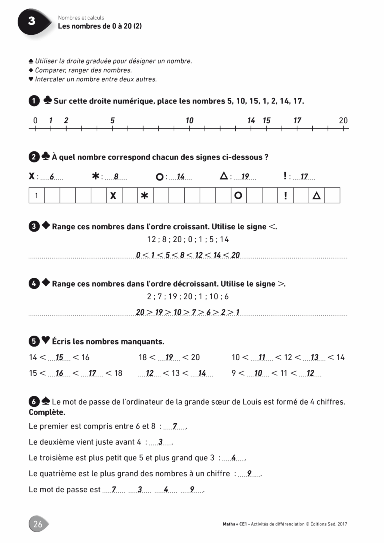 Aperçu : MATHS + – Classeur de différenciation – CE1 – Anciens programmes